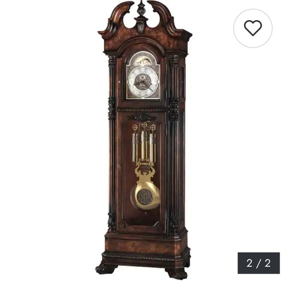 Classic Brown Grandfather Clock